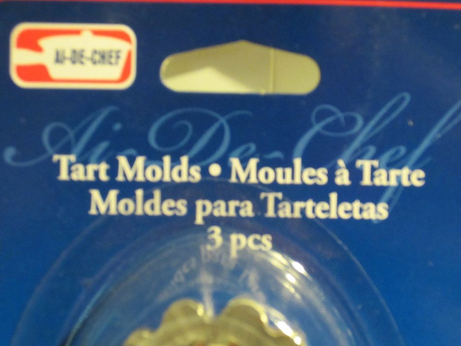 Al-de-Chef Mini Oval Tart Molds - 3 Tart Pans per Pkg