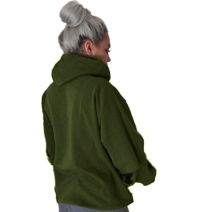 Hoodie Sweatshirt,Morecome Womens Loose Casual Long Sleeve Hoodie Pullover (L, Army Green1) N16