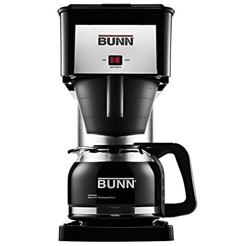 10-Cup Stainless Steel Home Pourover Coffee Grinder, Black Finish