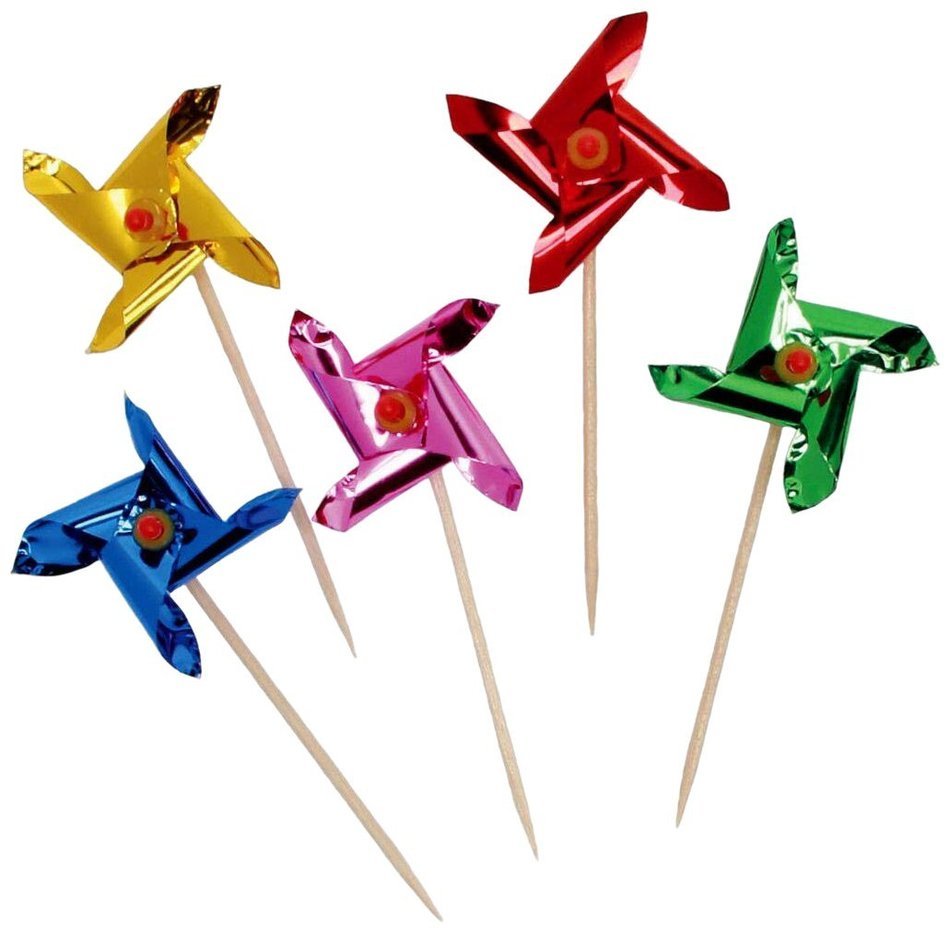 Frilly Cocktail Toothpicks, Assorted 1000ct N3