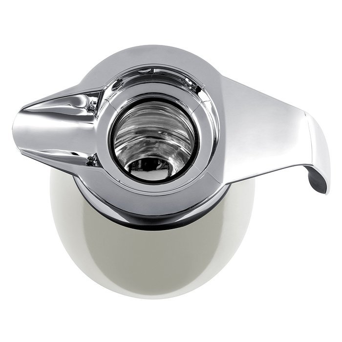 Emsa Vacuum Jug "Bell" Qt 33.81 fl. oz., Cream/White Metallic N4