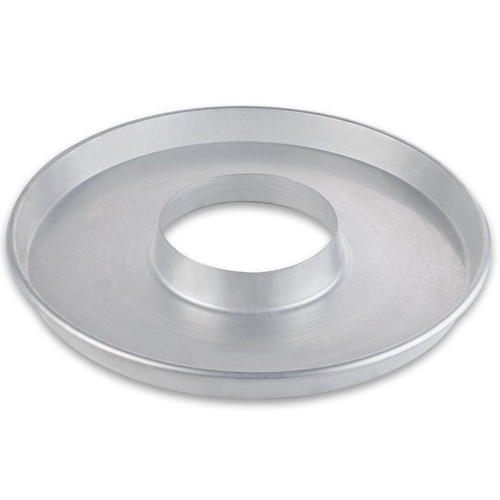 American Metalcraft DCPP16 16" Standard Weight Aluminum Double Crust Pizza Pan with 6" Center Hole