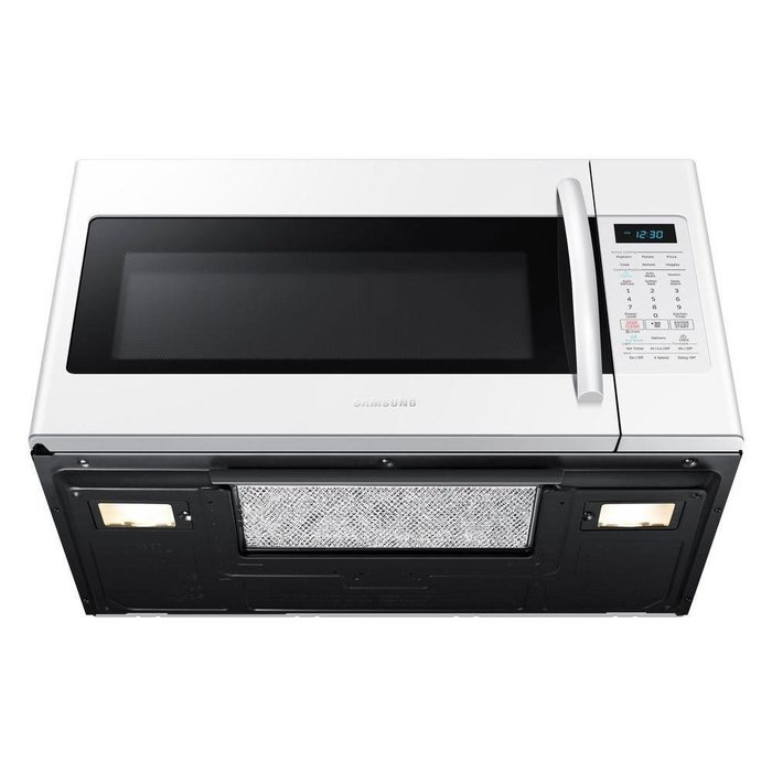 Samsung ME18H704SFW 1.8 Cu. Ft. 1000W Over-the-Range Microwave, White N2