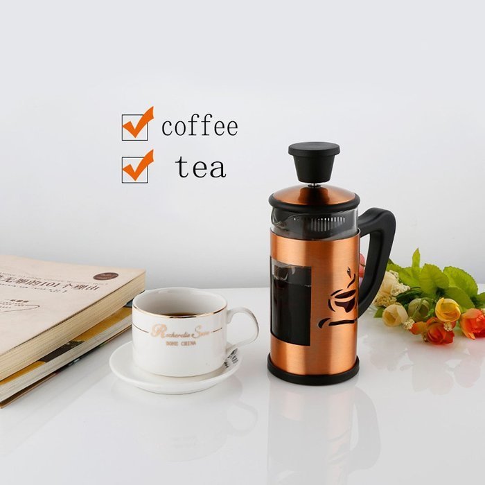 Kteam Newest French Stainless Steel Stovetop Coffee Tea Pot Expresso Coffee Latte Maker Pressure Pot Tea Hand... N8