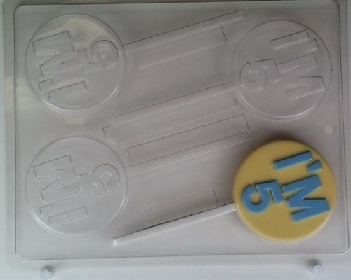 Round w/ "I'M 5" N005 Numbers Chocolate Candy Molds