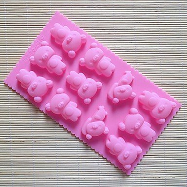 Sher Fashion 11 Holes Lovely Bear Diy Silicone Cake Mold Ice Chocolate Decorating Mould Kitchen Cooking Tools... N2
