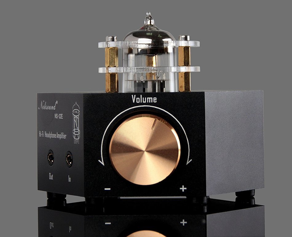 Nobsound NS-02E Vacuum Tube Headphone Amplifier Stereo HiFi Earphone Pre-Amp DIY (Black)