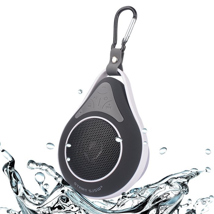Start Sjsw Waterproof Bluetooth Shower Speakers - IPX6 Certified - For use in Bathroom, Kitchen, Car, Outdoors... N11