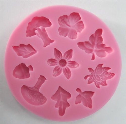 Mushroom, Leaves etc Silicone Mold for Fondant, Gum Paste, Chocolate, Craft N2