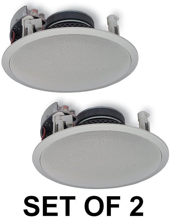 Yamaha Natural Sound Custom Easy-to-install In-Ceiling Flush Mount 3-Way 120 watts Speaker Set (1 Pair of 2 Speakers... N3
