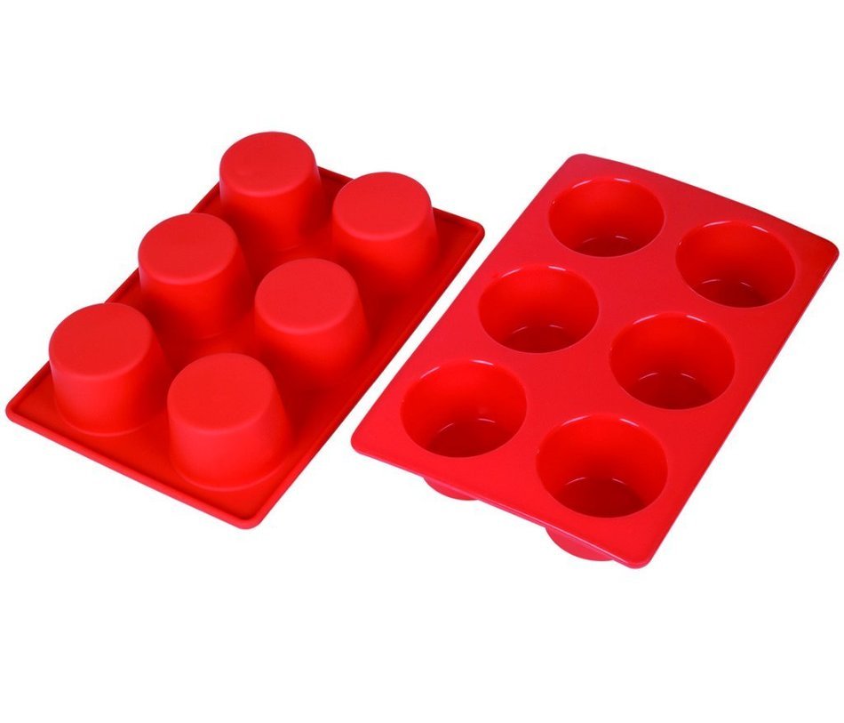 Kuke 6/12 Cup Silicone Muffin Mold Mini Cake Mould Cupcake Baking Pan