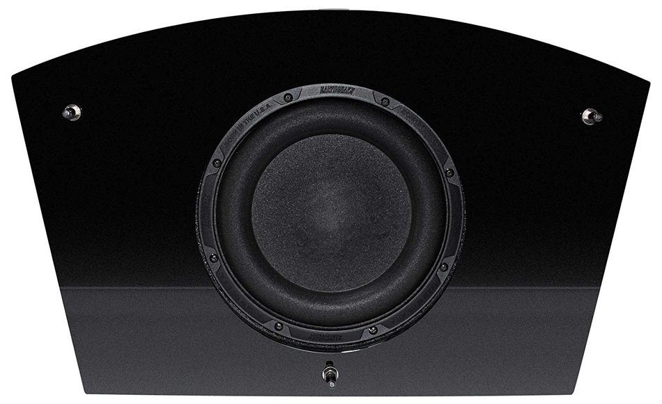 Earthquake Sound Titan Theia Curved Cabinet Center Channel Speaker, Single - Piano Black N3