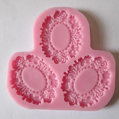 Y&XL&H Three Flower Baking Fondant Cake Chocolate Candy Mold,L9cmW9cmH1cm N2