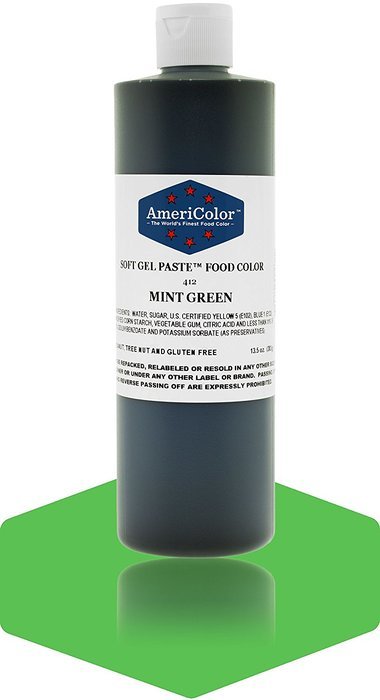 MINT GREEN 13.5 Ounce Soft Gel Paste Food Color