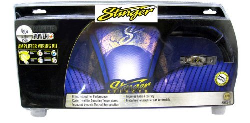 STINGER SK6241 AMP 4 GA Car Stereo Amplifier PRO Kit N2