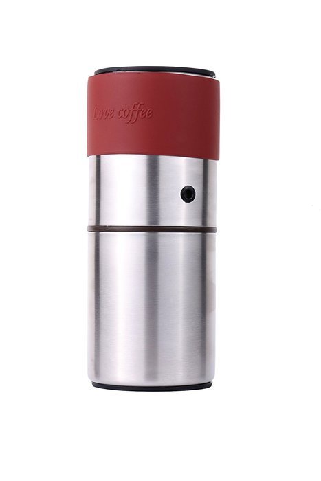 SOULCOOK 8.07" Manual Coffee Grinder Portable All-in-one Coffee Maker with Hand Lever Foldable Made of Thick #304... N6