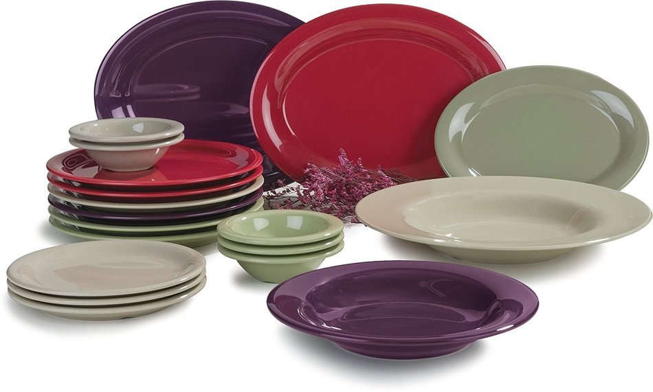 Carlisle Durus Rimmed Nappie Malamine Bowls N55