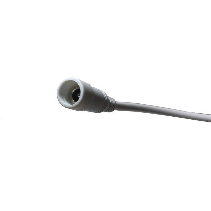 Hanvex HDX20W 20ft 18AWG 2.1mm x 5.5mm DC Plug Extension Cable for Power Adapter, White, Heavy Duty N5