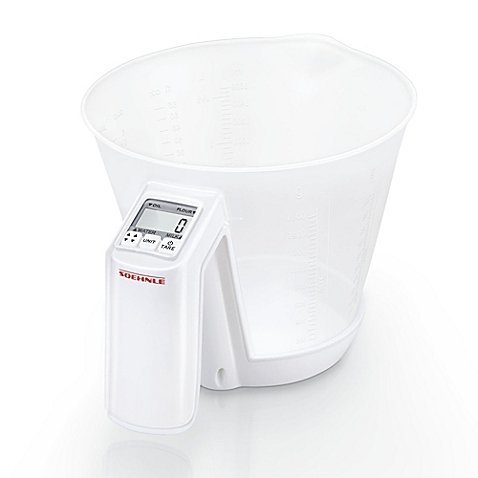 Leifheit Soehnle Baking Star Digital Kitchen Scale l Measuring Cup, Mixing Bowl, and Scale All in One