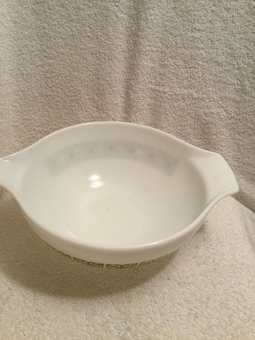 Vintage Pyrex Green Square (Verde) Cinderella Four (4) Quart Mixing Bowl #444