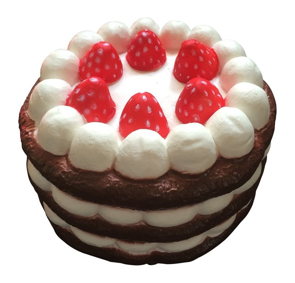 Squishy & Slow Rise SCENTED Eric Next Series JUMBO Strawberry Cake & Bonus Random Jenna Lyn Squishy! (Chocolate... N2