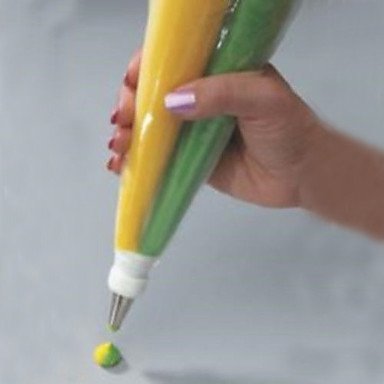 Sher Dual Two Color Pastry Cake Decoration Icing Piping Bag Striper bags N2