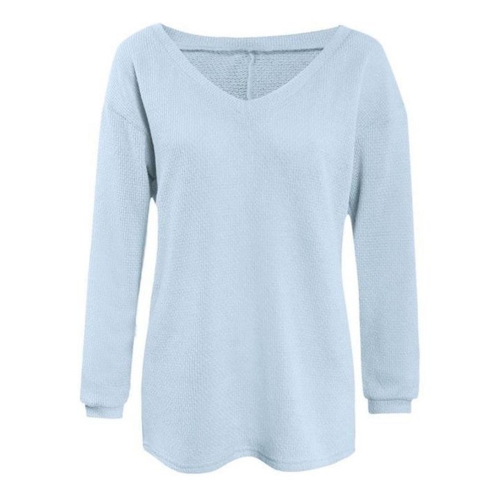 Knitted Pullover,Morecome Women Long Sleeve Loose Sweater Jumper Tops Knitwear N6