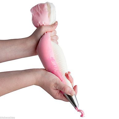Sher Dual Two Color Pastry Cake Decoration Icing Piping Bag Striper bags N3