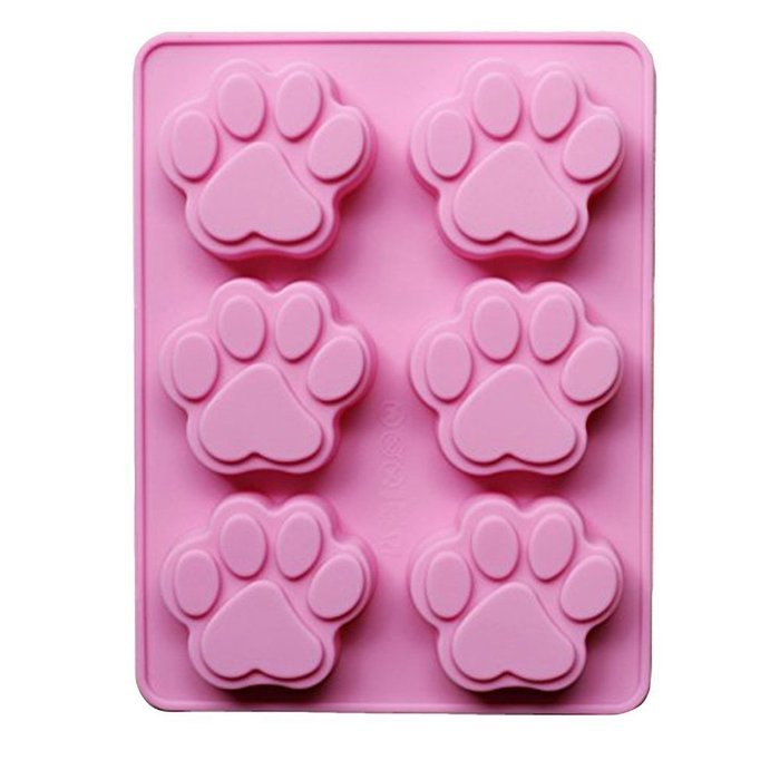 Generic Dog Bear Paw Silicone Baking Pan Ice Cube Tray Chocolate Mold Cake Mold Cookie Mold Pudding Mold 2 Pack N2