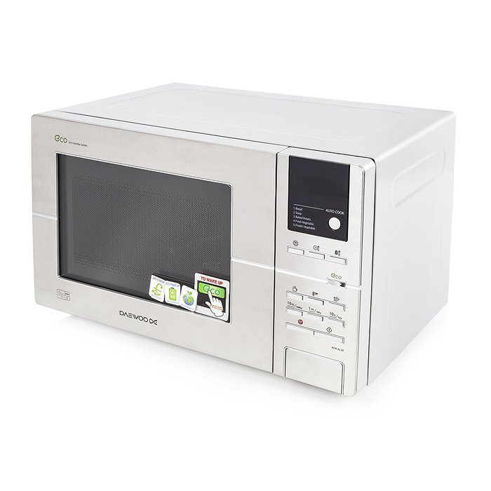 Daewoo Digital Eco Microwave Oven 20 Litre Capacity Stainless Steel 800 Watts 1 Year Warranty [KOR6L5R]