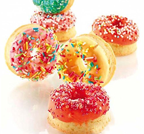 Silikomart Orange Non Stick Small Donut - 15 Forms