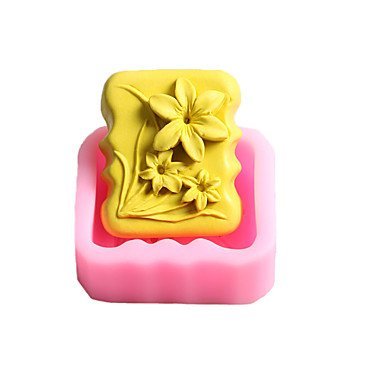 Sher Three Flowers Chocolate Silicone Molds,Cake Molds,Soap Molds,Decoration Tools Bakeware