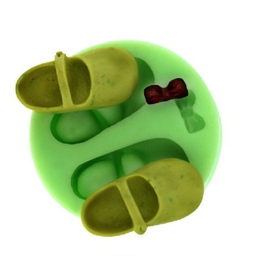 Wholeport Shoes Fondant Mold Silicone Resin Clay Molds Jewelry Molds Candy Mold Cake Decoration Tool