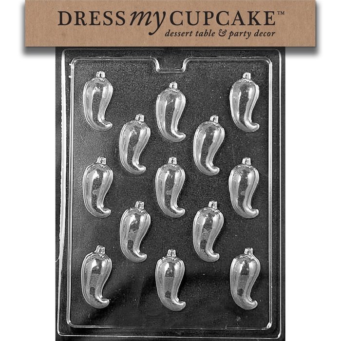 Dress My Cupcake Chocolate Candy Mold, Chili Pepper