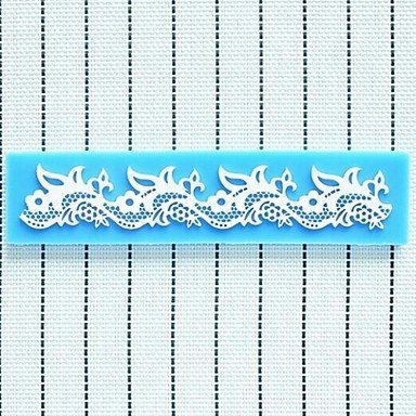 Y&XL&H Lace Fondant Cake Chocolate Resin Clay Candy Silicone Mold Mat,L17.9cmW4cmH0.4cm N4