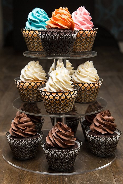 Bride Cupcake Wrappers x 100pcs in shimmering ivory white. 22 different wraps to make your wedding or birthday... N18