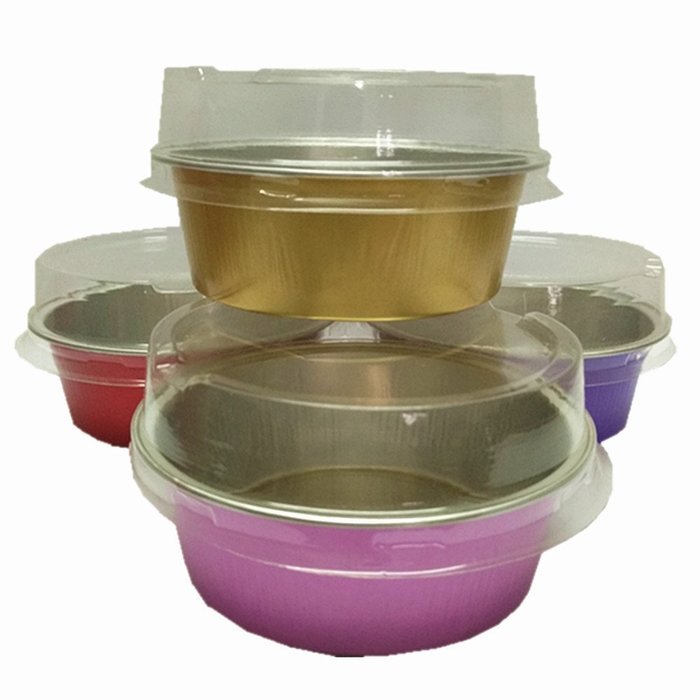 Set of 24, MYStar 3-3/4" Round Shape Non-stick Aluminum Cups, Tarlet Pans, Mini Pie Tins with Lids and Spoons... N3