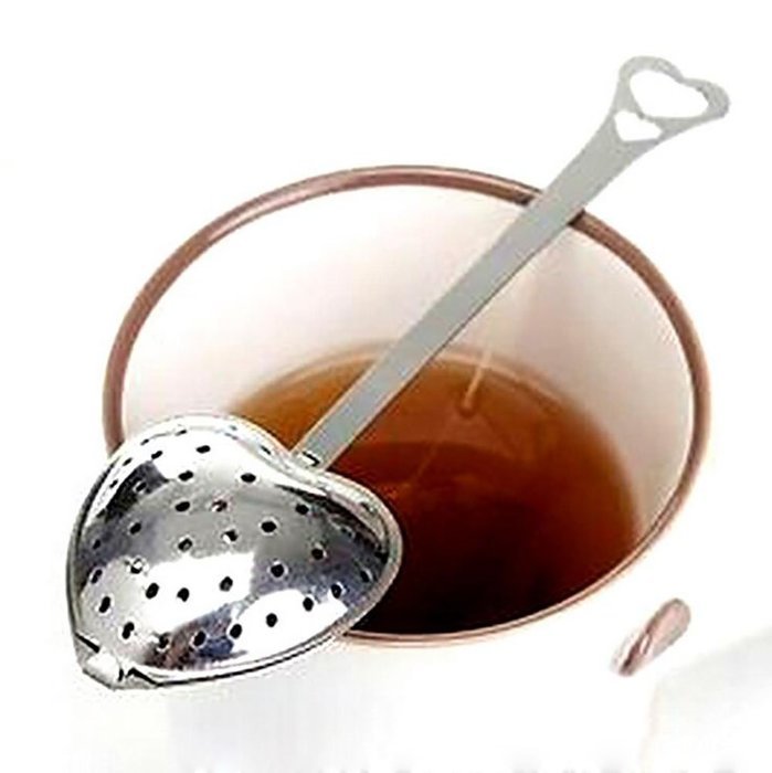 Autohome Tea Infuser Stainless Steel Strainer & Steeper 2 Pack - Heart-shaped Chain N26