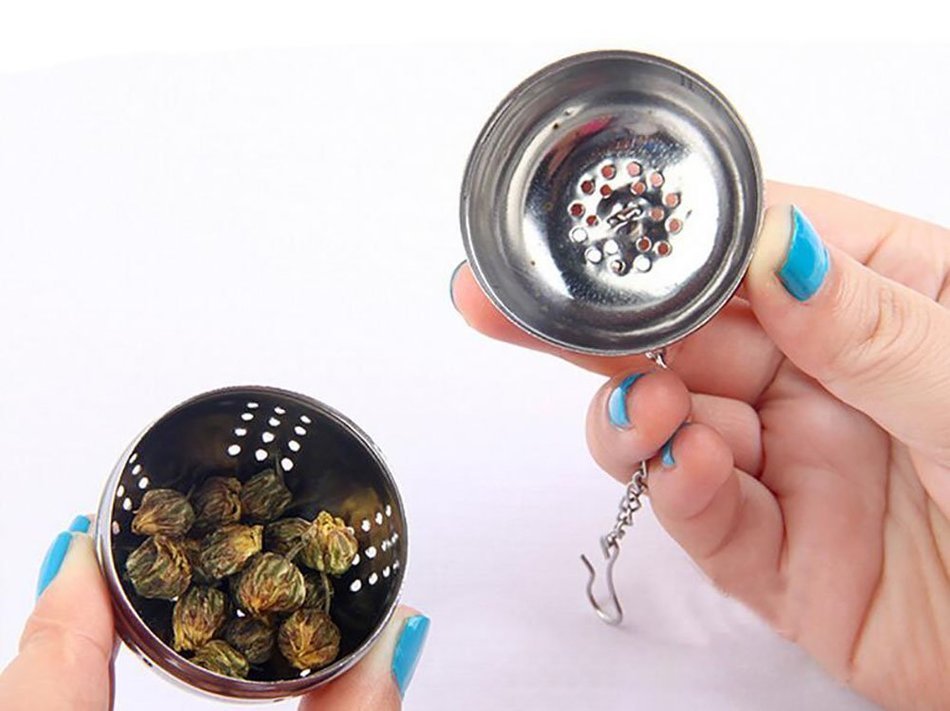 Autohome Tea Infuser Stainless Steel Strainer & Steeper 2 Pack - Heart-shaped Chain N27