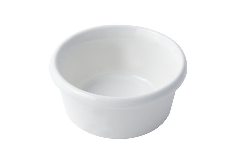 Bon Chef 9017 Aluminum Ramekin, 3 oz Capacity, 3" Diameter, Sandstone White (Pack of 24)