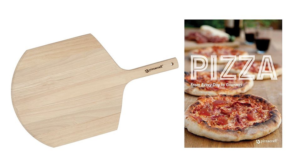 Pizzacraft Pizza Recipe Book & Wood Peel - PC0220