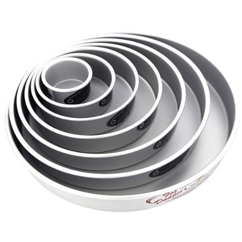 Fat Daddio's Round Cake Pan Set 5"-7"-9"-11"
