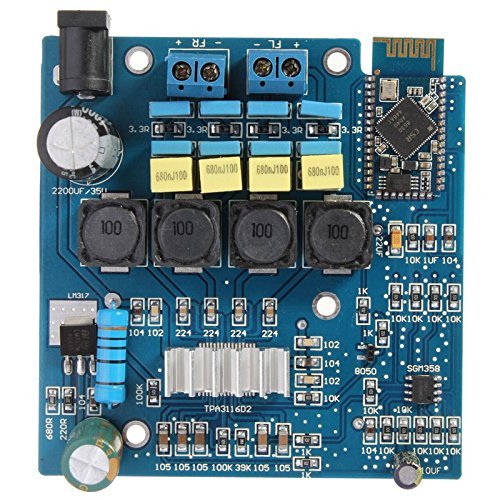 Funnytoday365 Tpa3116 Bluetooth Amplifier Board Class D 50W2 Amp Board Csr4.0