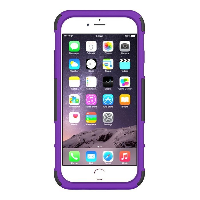 iPhone 6s Case, HLCT Rugged Shock Proof Dual-Layer Case with Built-In Kickstand for iPhone 6s / 6 4.7 Inch (Blue) N4