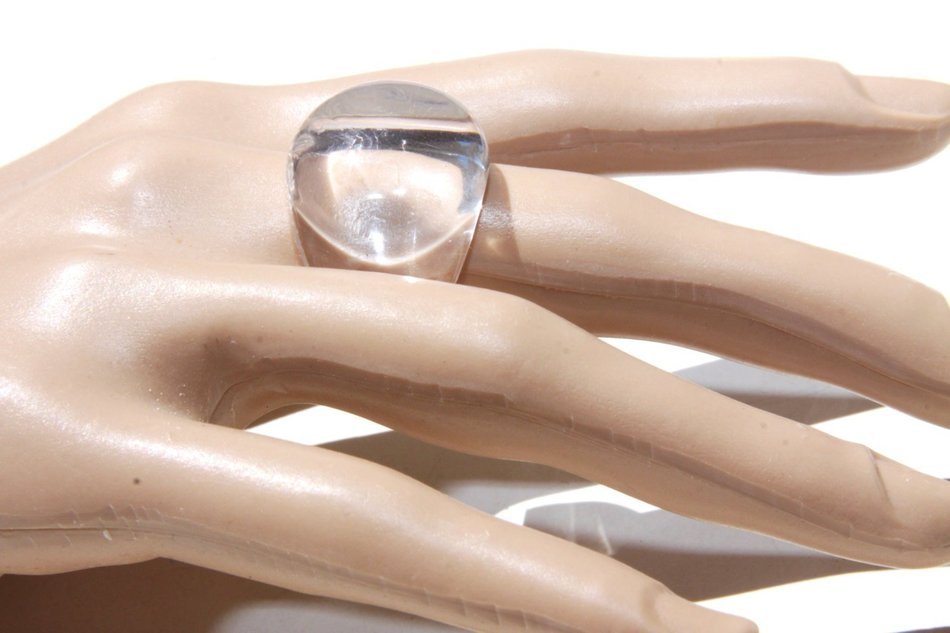 Clear handmade Silicone Mold for Ring size 6 ,7, 7.75 . (78)