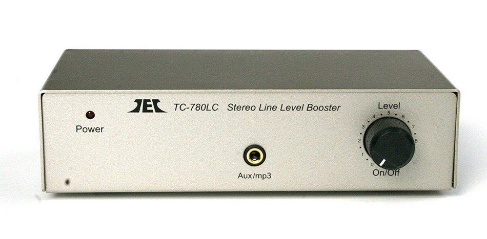 TCC TC-780LC SILVER Stereo Line Level Amp / Booster with iPod Jack N3