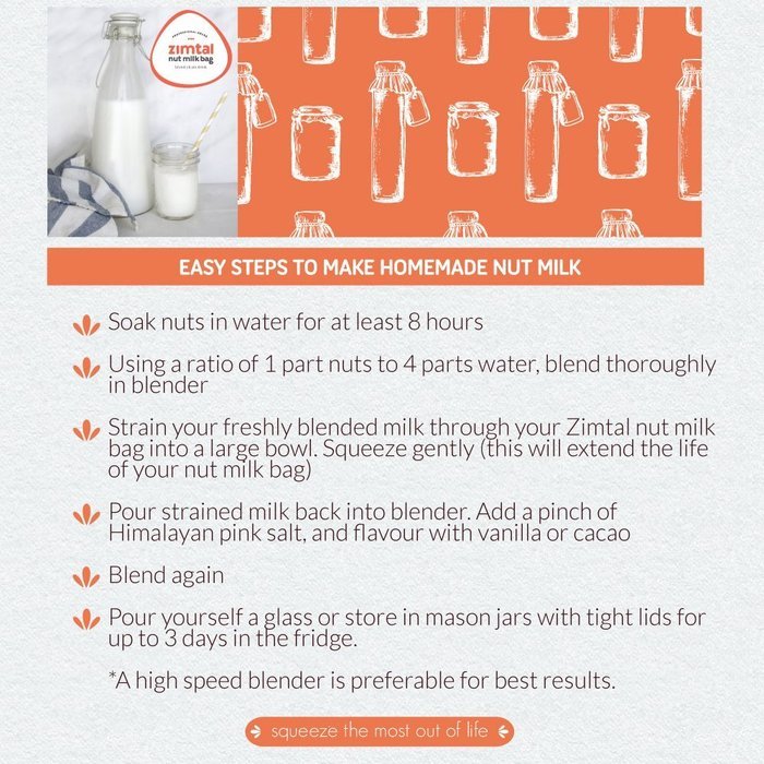 Premium Quality - Nut Milk Bag - XL - 13 " X 13 " - Smoothie Strainer - Cold Brew Coffee Maker- Free Recipes Included... N5