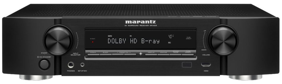 Marantz NR1403 Slim Line 5.1-Channel Home Theater AV Receiver (Discontinued by Manufacturer) N2