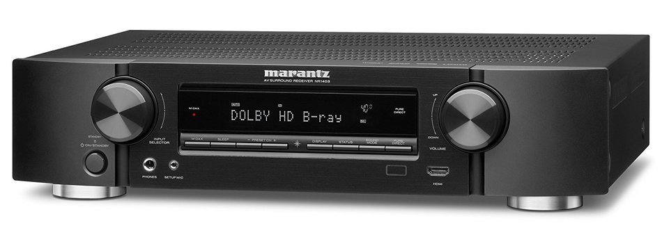 Marantz NR1403 Slim Line 5.1-Channel Home Theater AV Receiver (Discontinued by Manufacturer) N4