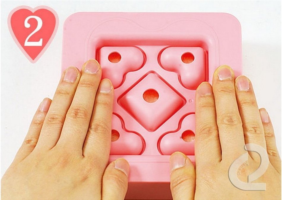 I'm Gift, Mini Heart DIY Baking Pan, Pink Mini Heart N5